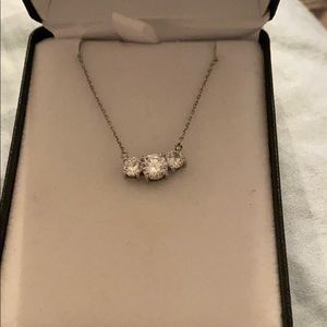 Silver and Swarovski necklace.  New in box